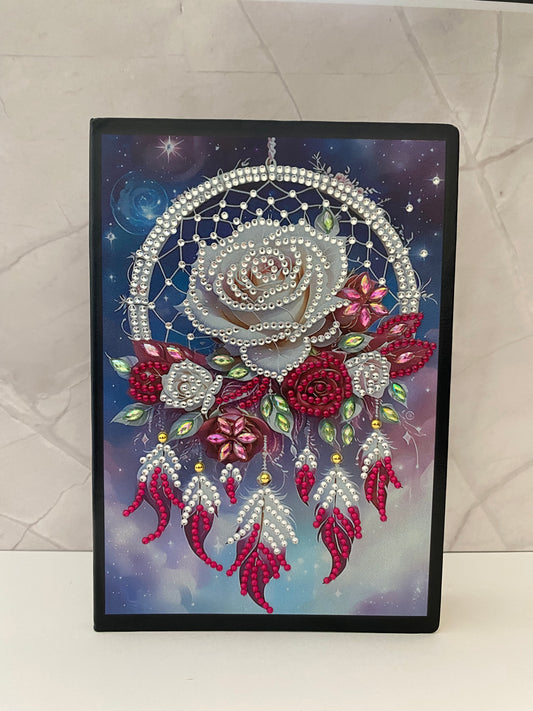 Faux Leather Notepad Box - Rose Dream Catcher