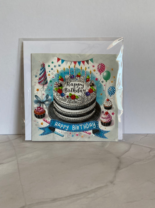 Birthday - Blue ribbon